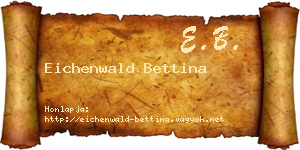 Eichenwald Bettina névjegykártya
